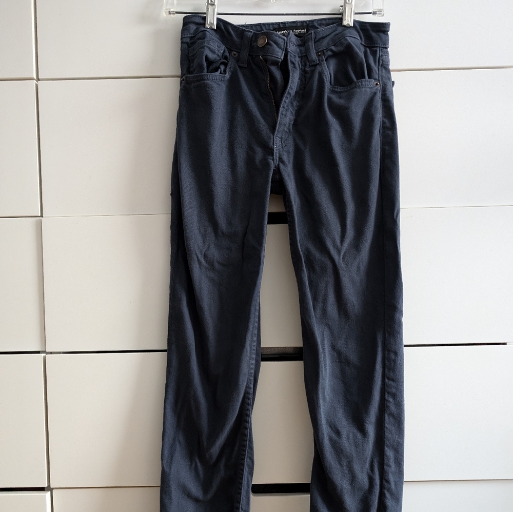 American Apparel navy jeans 27"